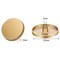 30 Pieces Metal Flat Button Alloy Shank Button Round Shaped Sewing Button Metal Button for Women Suit Woolen Coat Shirt Trousers Sewing Crafts (Gold,25 mm)